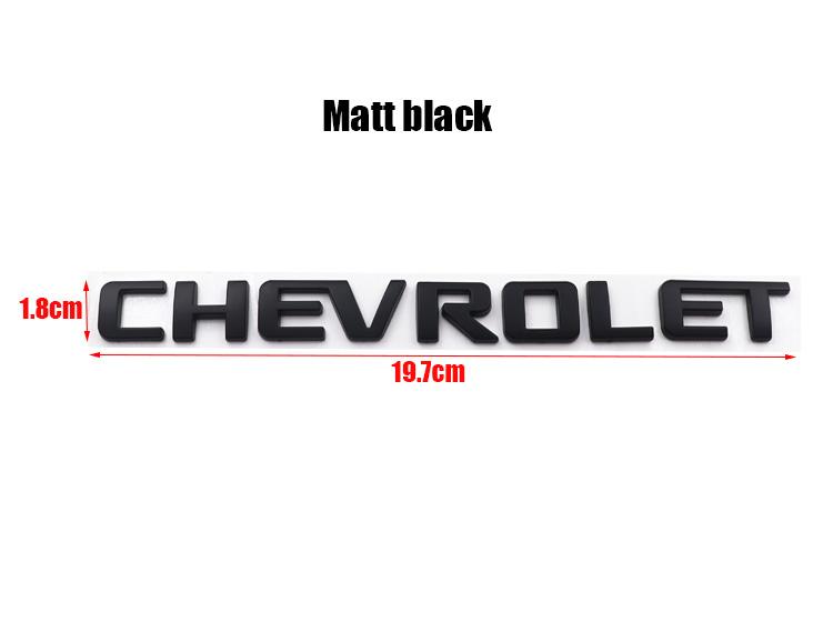 

1pcs 3D Chevrolet ABS Car Rear Letter Rear Bumper tail door trunk sticker car rear Emblem sticker styling Accessories ABS sticker&Chevrolet