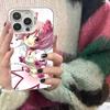 Beliebte Anime-Mädchen mattierte Handyhülle Für iPhone 17 16 15 14 Plus 13 12 11 Pro Max X Xs XR Silber Hartschalen-Cover