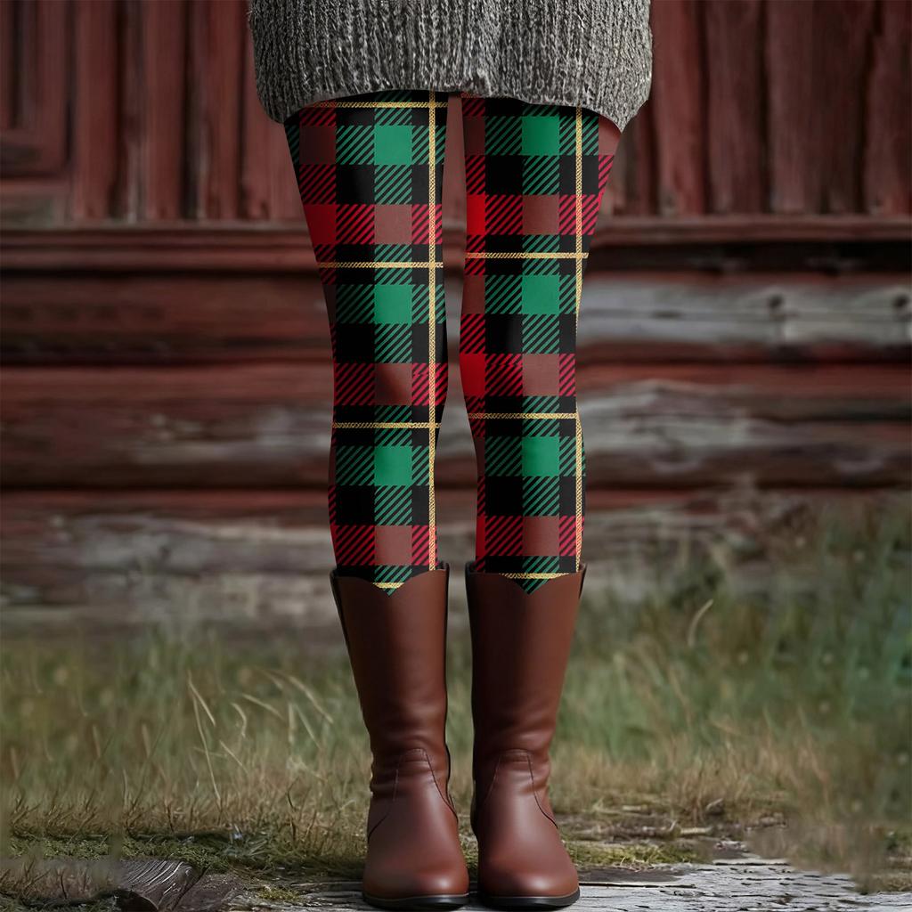 Women's Casual Fashion Outdoor Halloween Printed Slim Elastic Yoga Pants Cropped Pants