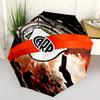 Club Atlético River Plate Print Automatic Umbrella, 8 Rib Iron Frame, Plastic Handle, Suitable for Outdoor Travel &Daily , Ideal Gift
