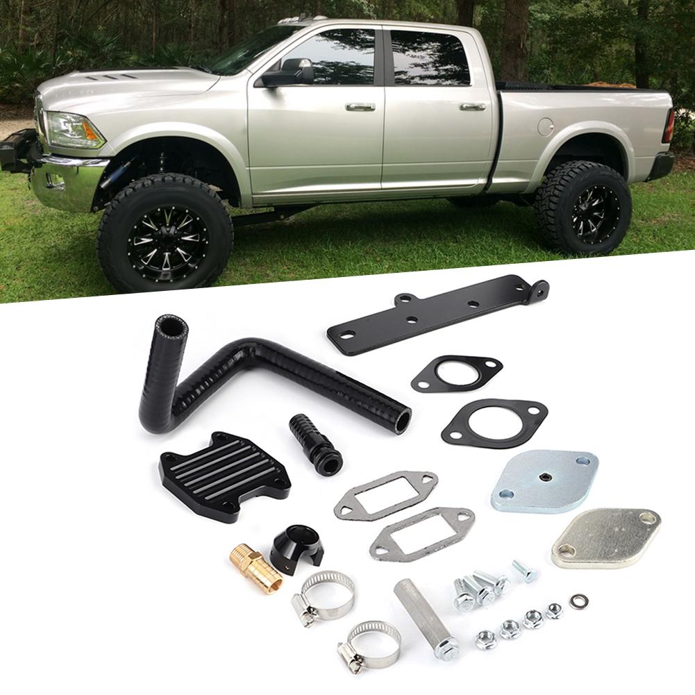 EGR-Kühler Drosselklappen-Entfernungs-Kit Passend für Dodge Ram 2500 3500 4500 5500 6.7L 1318Ohne EGR