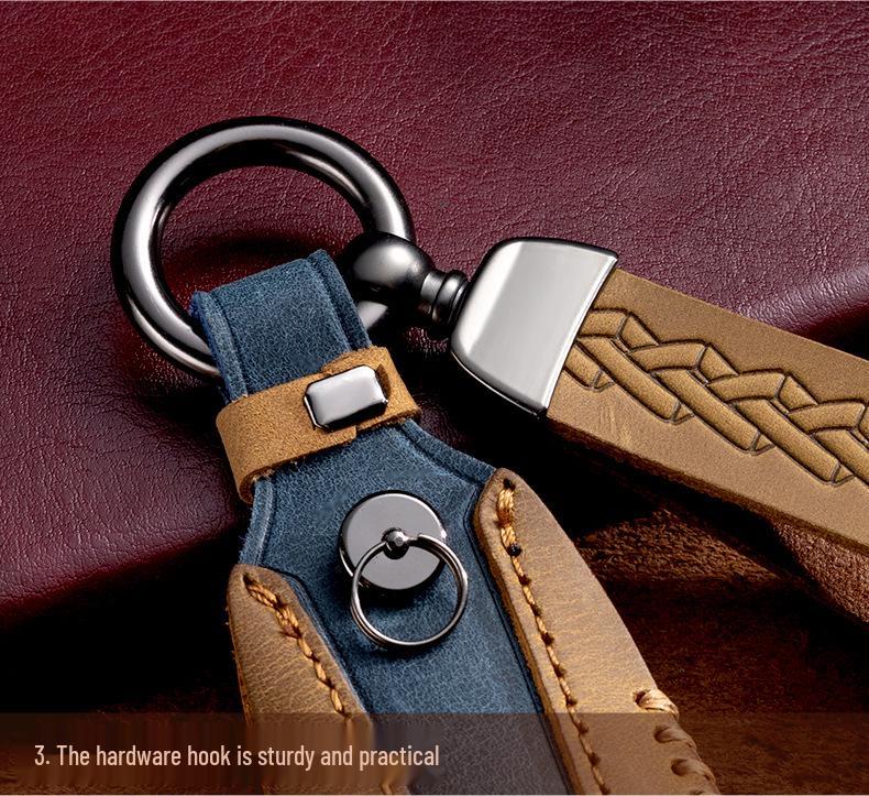 Genuine Leather Key Bag Set for Mercedes-Benz S-Class C200L, New C-Class, E-Class E300L, and GLK300