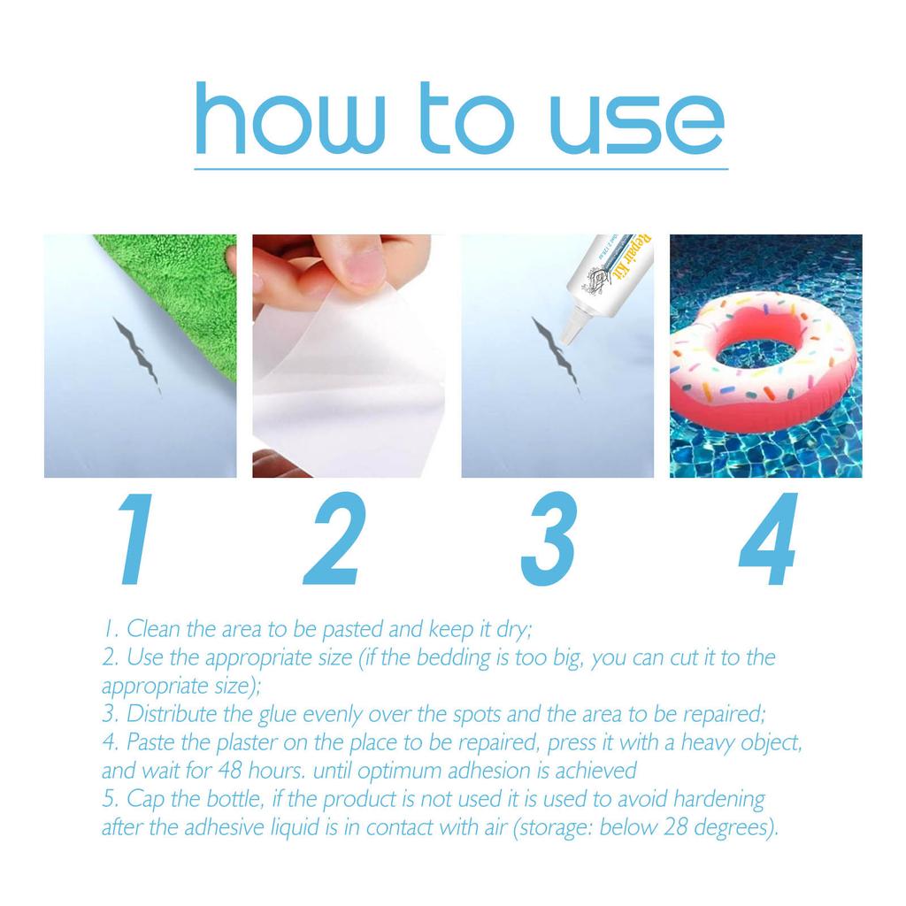 Professional Float Swimming Pools Dinghy Adhesive Patch Glue 60ml Boat Puncture Repair Liquid Glue for Kayak Canoe