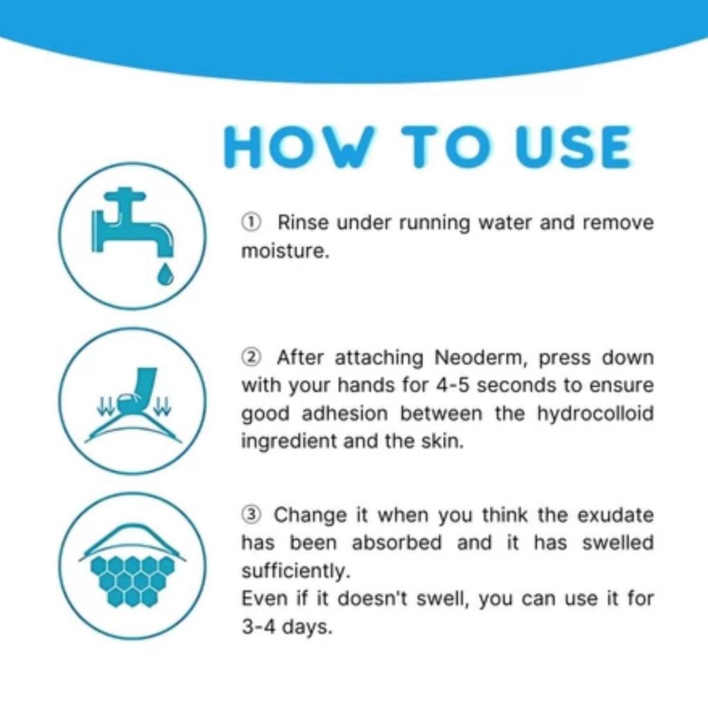 NEO Derm Hydrocolloid Skin Care Roll Patch 5cm X 1mm