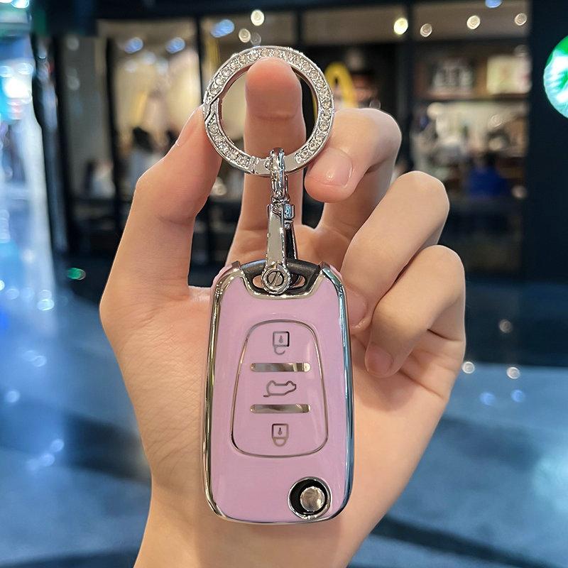 TPU Car Key Case Cover For KIA Rio 3 Soul Optima Ceed K2 Cerato Sportage For Hyundai Elantra Accent I20 Ix35 Key Chain