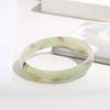 Elegant Chinese Style Jingle Bracelet: Ice-Transparent, Non-Fading Round Bangle Collection