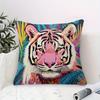 Pc Maximalist Wild Animal Throw Pillow Cover D DoubleSide Print Polyester Cushion Case for Home Sofa Car Office Decor