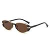 Women's Cat Eye Retro Sunglasses: High-End Brown Metal Frame, Chic and Unique Design