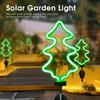 Christmas Tree Solar Lights Fluorescent Plug-in Garden Decorative Light Outdoor Waterproof Artificial Christmas Tree Decor