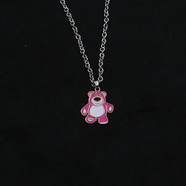 Ins Internet Celebrity Cartoon Boy Couple Pendant Duck Simple Hip Hop Gift Sweater Chain Tide