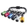 6Pcs Bit Holder Keychains Quick Release Portable Screwdriver Drill 1/4inch Easy Changes Hex Shank Tool Set for Driver