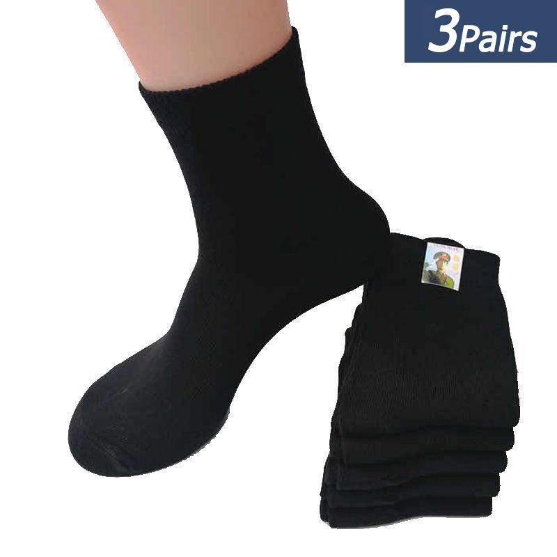 

3 пары мужских носков, винтажные, прочные, износостойкие, практичные, однотонные, мужские носки, зрелые, высокого качества, армейские, зеленые, мужские носки Meias EUR 39-45