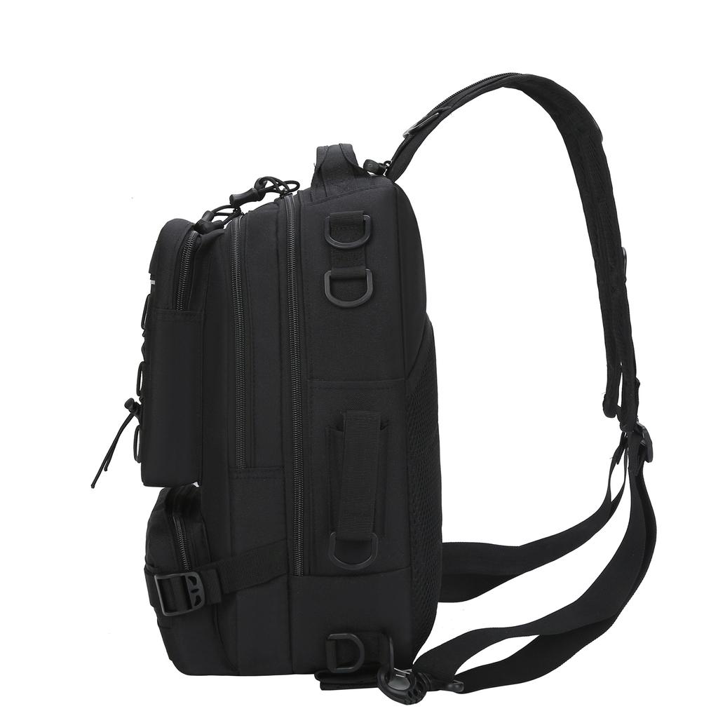 Fishing Tackle Backpack with 4 Trays Storage Bag Outdoor Shoulder Backpack Water Resistant Fishing Gear Bags with 4