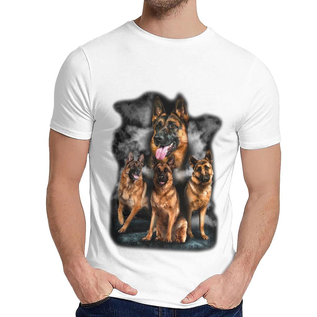 Unisex T Shirt German Shepherd Dog Quality Cotton Fashion Round Collargraphic Print T Shirt