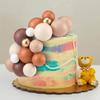 80 pcs Boules Cake Topper Mini Ballons Boule en Mousse Cake Toppers Cake Insert Topper pour Décoration de Fête d'Anniversaire Baby Shower