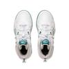 Li Ning Kids High-Top Casual Shoes Kids Sneakers White Green YKCU194-11