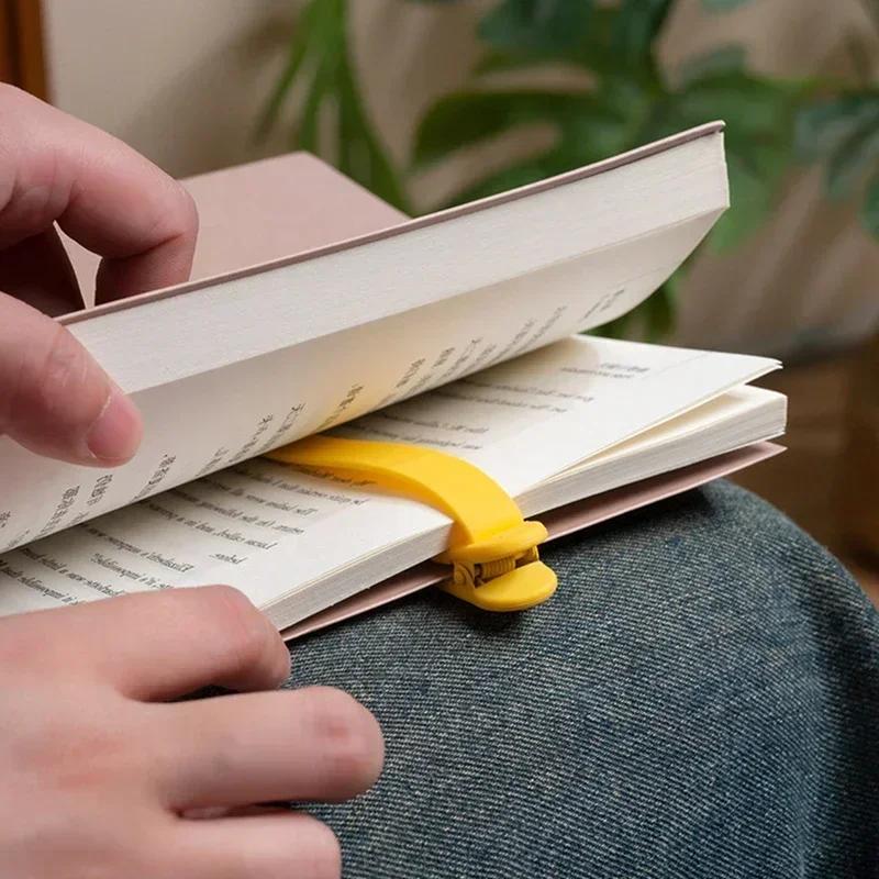 Reusable Auto Page-Following Silicone Bookmarks 3/6 Pcs Staibrary Student Home Office Ltionery School Supplies Reading Accessory