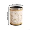 American Style PU Leather Wastebasket for Dorm and Bathroom