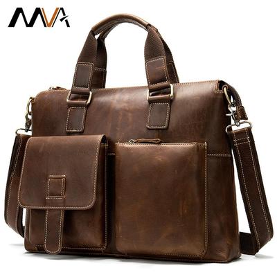 Men Messenger Bags Men's Genuine Leather Men Shoulder Casual Male Briefcases Crossbody Bags for Documents Satchel Laptop Man 260