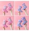 Sanrio Kids Waterproof Girls' Winter Rain Boots with Fleece Lining, Non-Slip Outdoor Rubber Boots