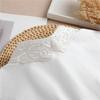 Dekorativer falscher Kragen für Damen im koreanischen Stil aus besticktem Organza für Herbst/Winter