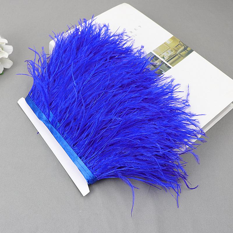 Ostrich Feather Lace Cloth Bandwidth 10-15Cm Stage Performance Clothing Decoration Accessories Lace Feather Ribbon