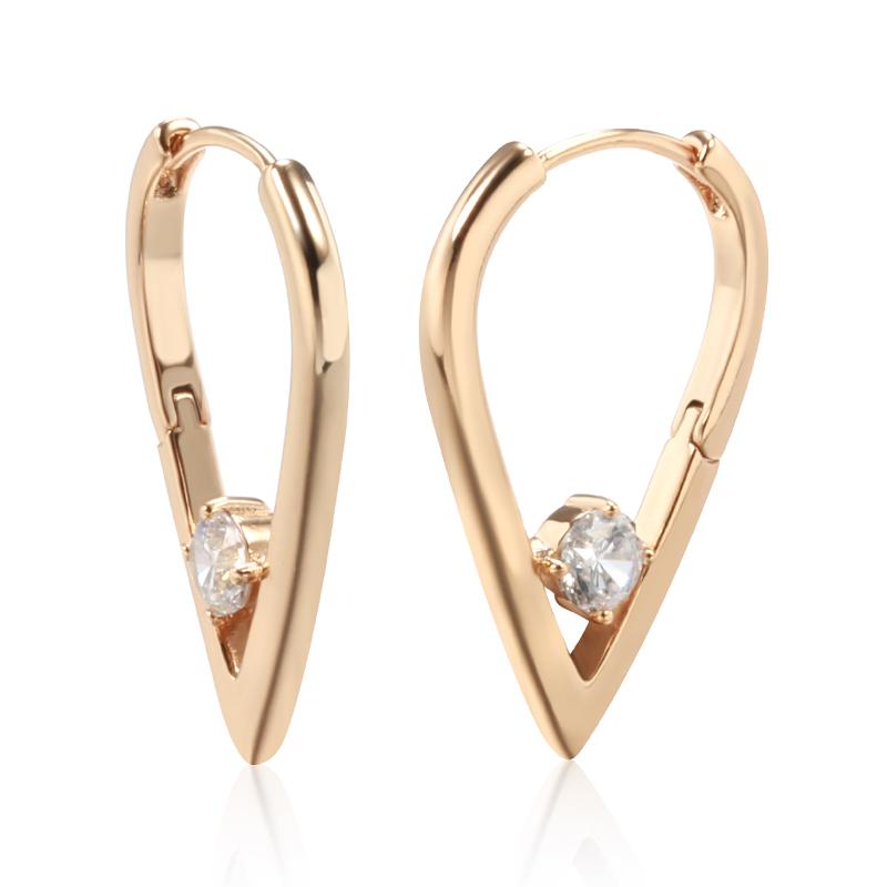 

Женские серьги-капли с цирконом Kinel V-образной формы, изысканные ювелирные изделия