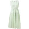 SanCai 2026 Summer Round Neck Sleeveless A-Line Cotton Dress