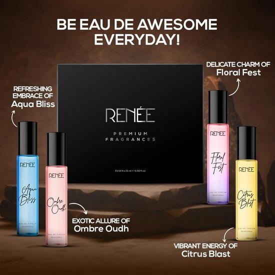 RENEE Women's Luxury Perfume Gift Set Pack of 4 Eau De Parfum- Long-Lasting Premium Scents, Fragrances for All The Occasion, 15ml each