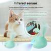 Cats Interactive Toy Automatic Intelligent Car USB Charging LED Indoor Kitten Toy