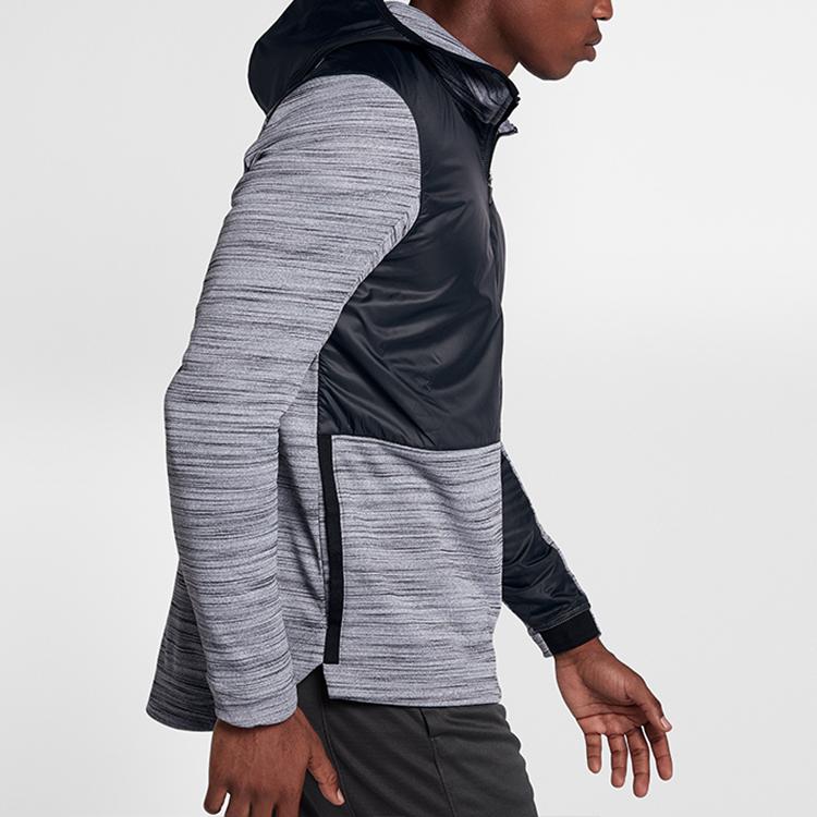 Nike Full-Length Zip-Up Basketball Hoodie Jacket Men Outerwear Black 857045-010