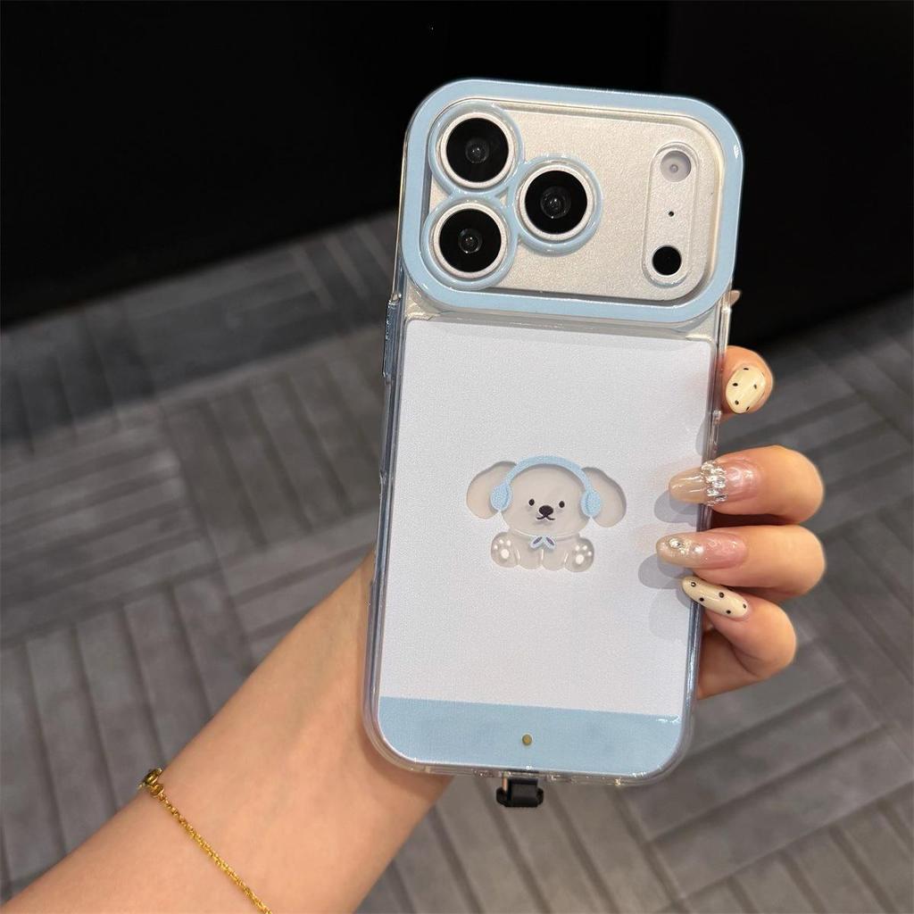 Cartoon Flashing Dog Case for iPhone 14/13/12/11 & 17/16/15 PROMAX