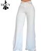 Women's Fashion Summer Spring Autumn Casual Solid Color Print High Waist Trousers Pants & Capris