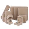 High-end rounded velvet jewelry box, jewelry ring box, pearl necklace and earrings box, bracelet jewelry packaging box