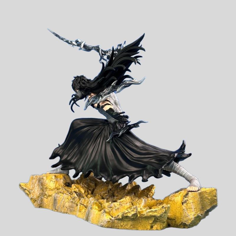 24cm Bleach Anime Ichigo Kurosaki Moonless Combat Figure Statue Model Collectible Desktop Decoration Gift for Boys