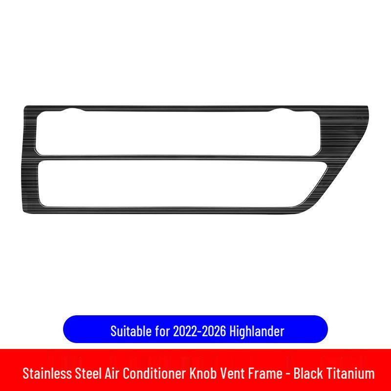 Stainless Steel Air Vent Trim for 2022-2026 Toyota Highlander черный титан