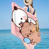 Bobo Dudu In Love  Beach Towel, Super Soft Microfiber, Gift for Her/Him, Birthday, for Pool, Beach, Travel, Home Decor Fan gifts