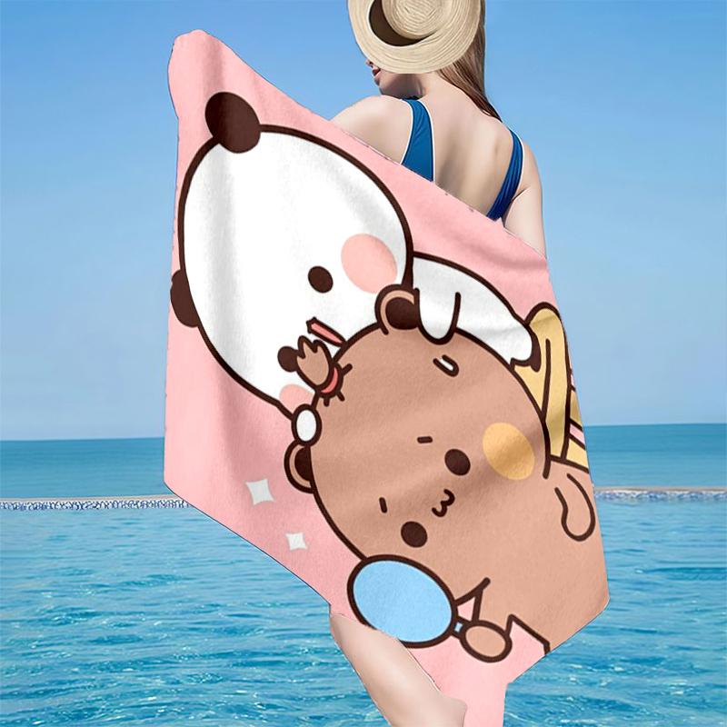 Bobo Dudu In Love Beach Towel, Super Soft Microfiber, Gift for Her/Him, Birthday, for Pool, Beach, Travel, Home Decor Fan gifts