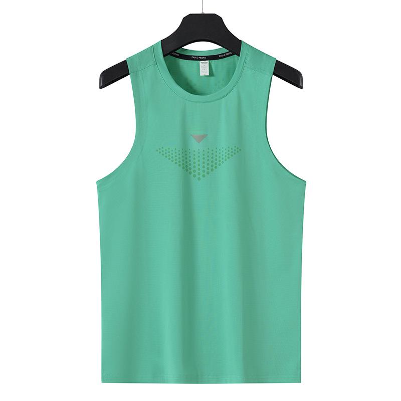 Men's Ultra-Thin Quick-Dry Elastic Sports Tank Top, Multi-Color, Sleeveless