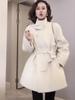 Women's Woolen Coat 2025: New Autumn/Winter High-End Korean Coco Style, Trendy, Thickened, and Elegant.