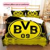 Borussia Dortmund  Set Copripiumino con Fantasia  Decorazione per la Casa  Regalo (1 * copripiumino + 2 * federe senza imbottitura)