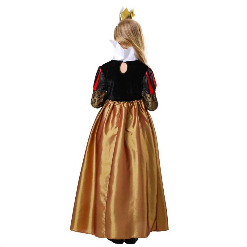Halloween Kostüm Rote Königin Prinzessinnenkleid Festival Auftrittskostüm Deluxe Königinnenkleid Kleid