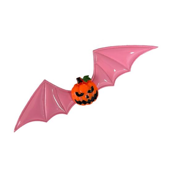 Halloween Hairpin Dark Style Bat Wings Pumpkin Eyeball Design Spoof Hair Clip Versatile Gothic Street Party Hair Accessory