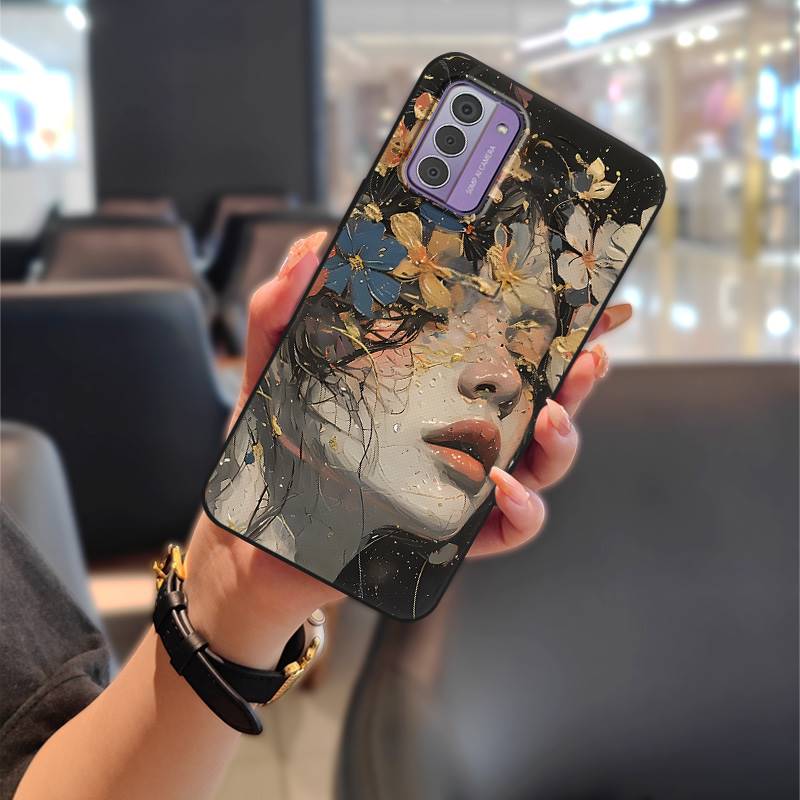 

М який чохол Милий чохол для телефону Для Nokia G42 5G Чохол для телефону Модний дизайн Захисний Протиударний Графіті Силіконовий ТПУ квітка Nokia G42 5G