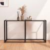 Day and Night - Day and Night Transparent Tempered Glass Console Table 140x35x75.5cm