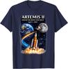 Tričko Artemis II Raketa Vesmírné Odpalení Mise Zpět na Měsíc 2026