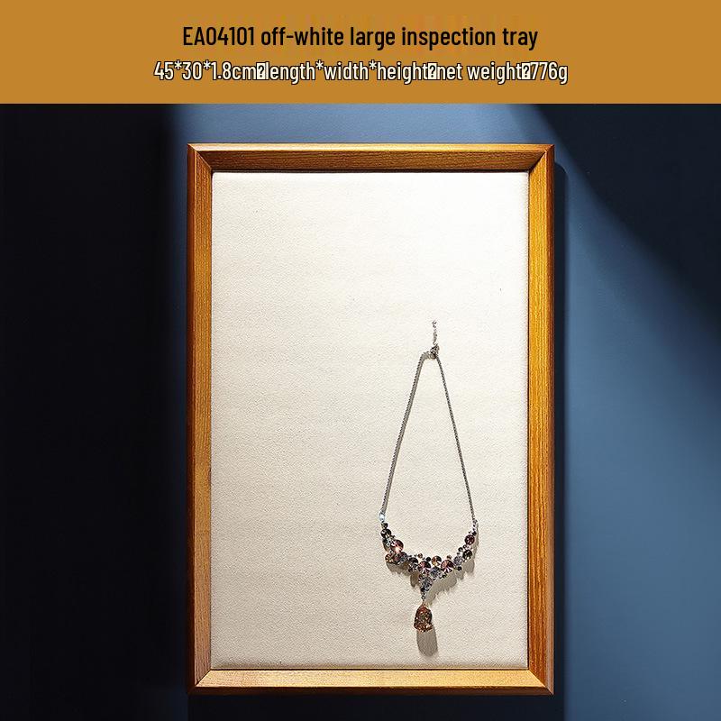 Antique Wooden Jewelry Display and Storage Tray for Rings, Necklaces, and Bracelets