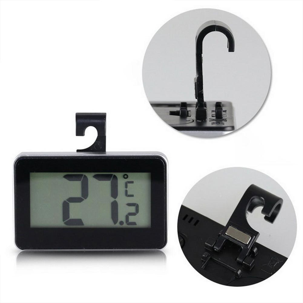 Mini Refrigerator Fridge Thermometer Large LCD Display Room Thermometer Max/Min Record Function Digital Refrigerator Thermometer