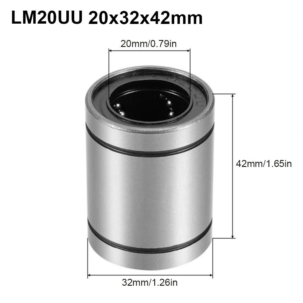 3D Printers LM8UU LM10UU LM12UU LM16UU Bushing Steel LM3UU LM4UU LM5UU LM6UU Linear Ball Bearing