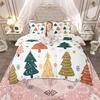 Homewish Kids Xmas Tree Duvet Cover Set For Boys Girls Merry Christmas Bedding Set Happy New Year Gifts Quilt Cover Set